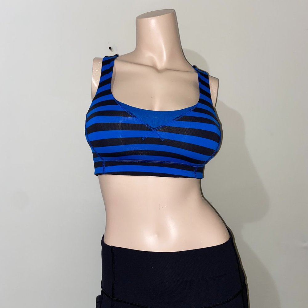Lululemon Blue & Black In A Flash Bra - Size 4